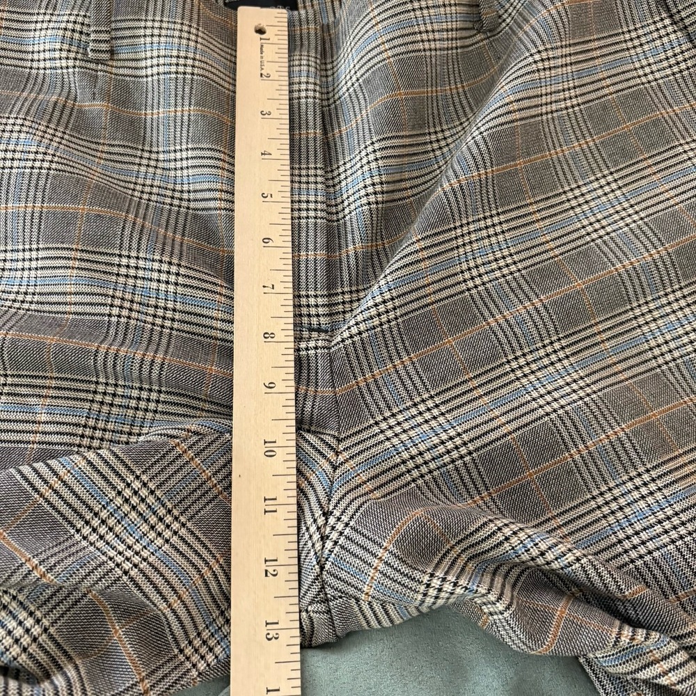 Talbots Southampton Straight Leg Dress Pants Size 16 Glen Plaid Fall Multi Work - Picture 11 of 14